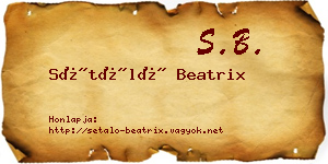 Sétáló Beatrix névjegykártya
